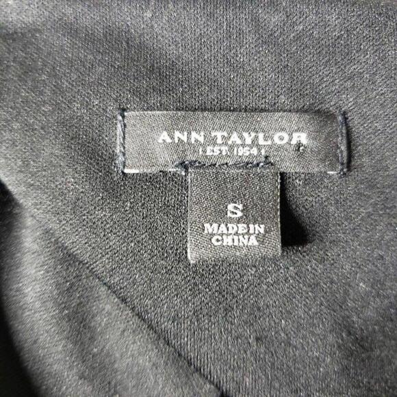 Ann Taylor Women's Blue/Black Mock Wrap Dress Sz S (1249) - Picture 6 of 6